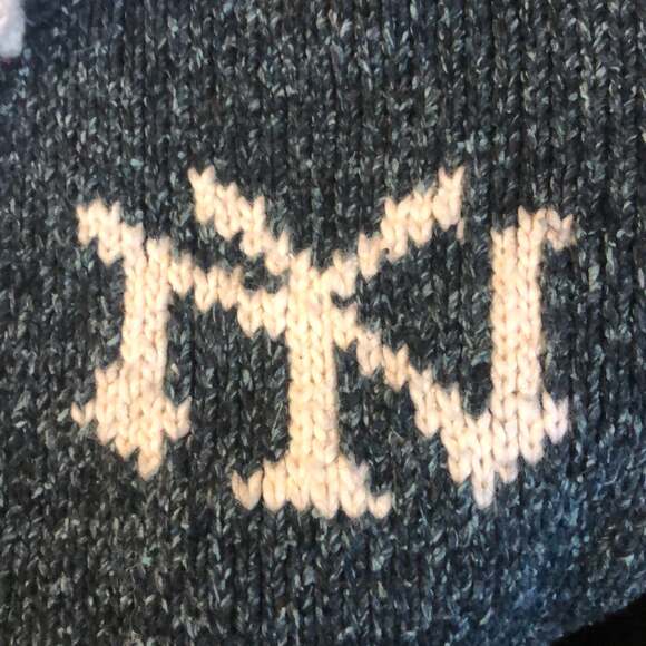 Casa De La Lana Handknit Sweater Jacket NY on it size large - Picture 3 of 12